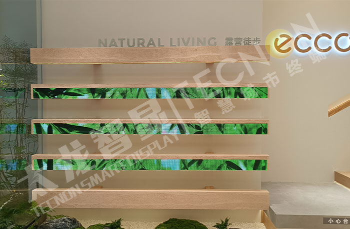 ecco爱步品牌店的LED货架屏