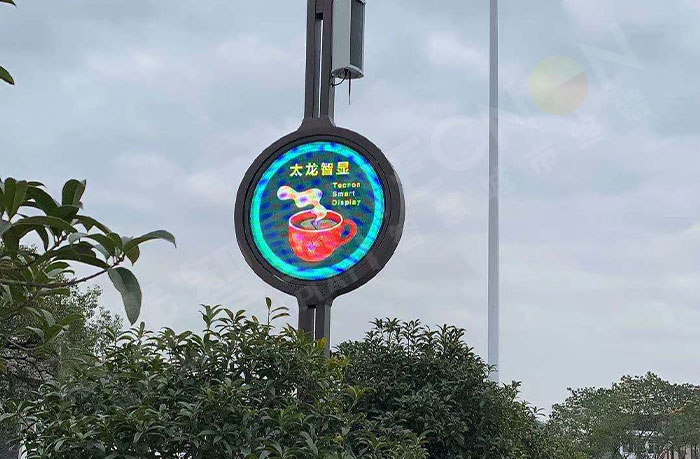 温州平阳圆形LED灯杆屏 温州平阳圆形LED灯杆屏